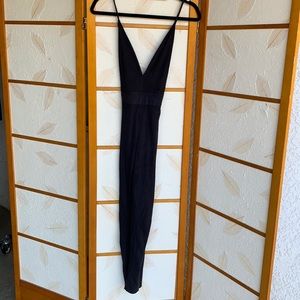 Sexy open back faux sued bodycon catsuit